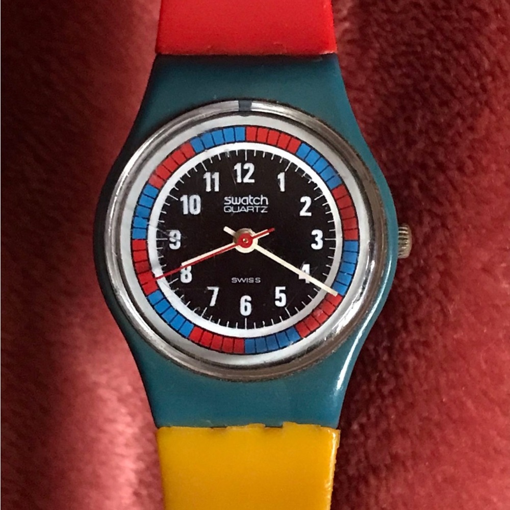 Swatch Watch Tri-Color Racer LS102